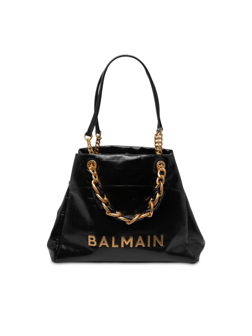 Balmain Embossed Crackled Calfskin Soft #368474B11B